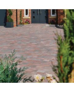 Pavestone Pavesett Tumbled Block Paving - Brindle (200 x 150 x 50mm)