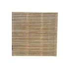 1800x1800mm Contemporary Double Slatted Fence Panel