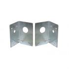 Pair Handed Arris Rail Support Bracket Galvd